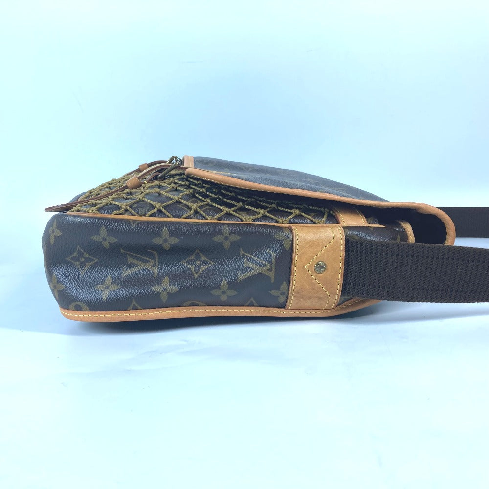 LOUIS VUITTON M40116 モノグラム コンゴMM カバン 斜め掛け メッセンジャーバッグ ポーチ付き ネット ショルダーバッグ モノグラムキャンバス ユニセックス ブラウン - brandshop-reference