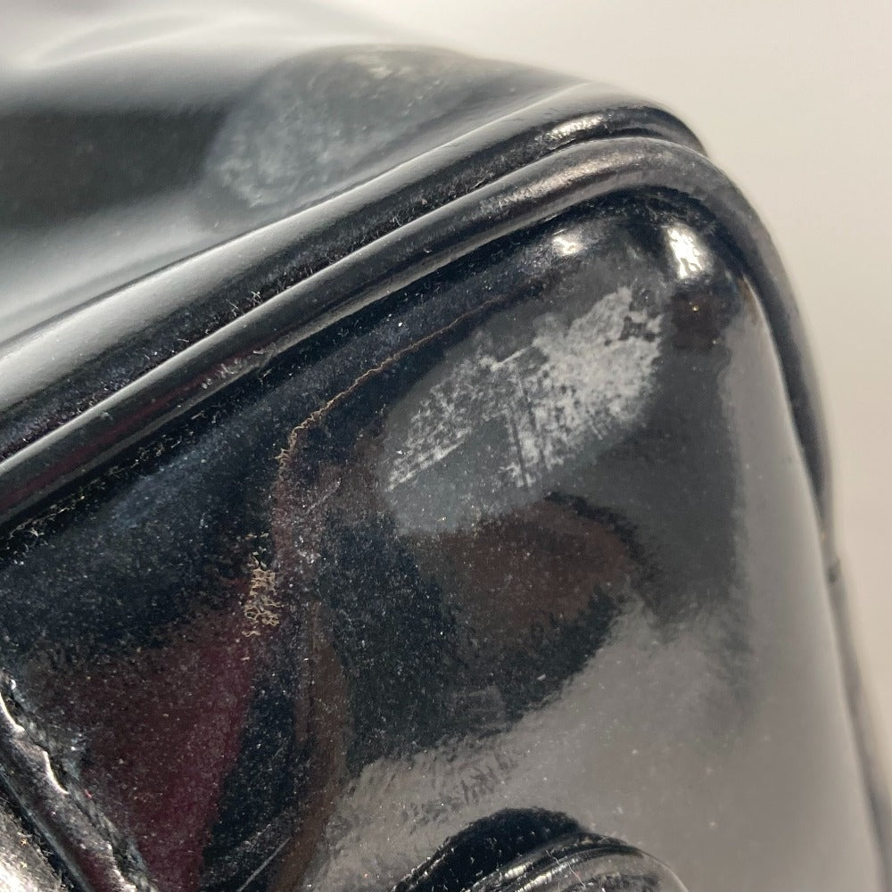 CHANEL コスメポーチ CC ココマーク メイクポーチ 化粧ポーチ エナメル レディース ブラック - brandshop-reference