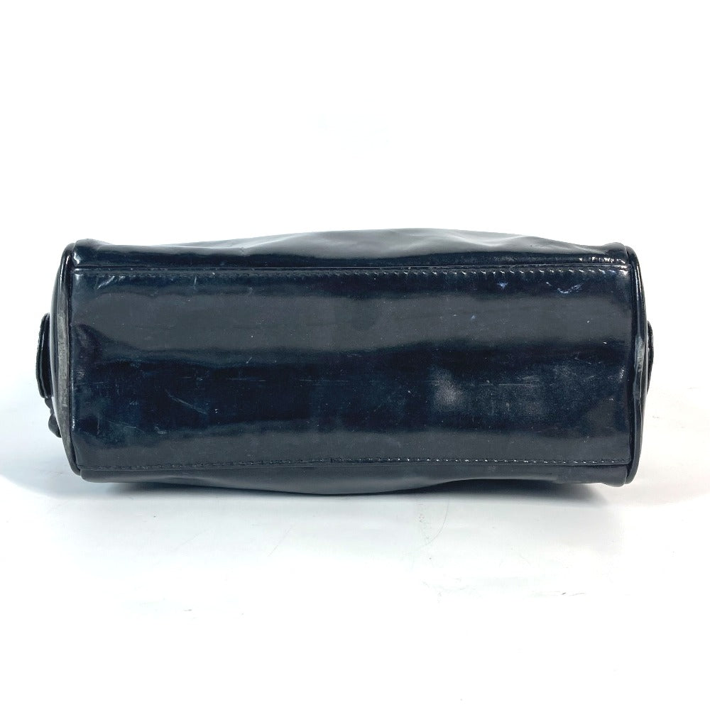 CHANEL コスメポーチ CC ココマーク メイクポーチ 化粧ポーチ エナメル レディース ブラック - brandshop-reference