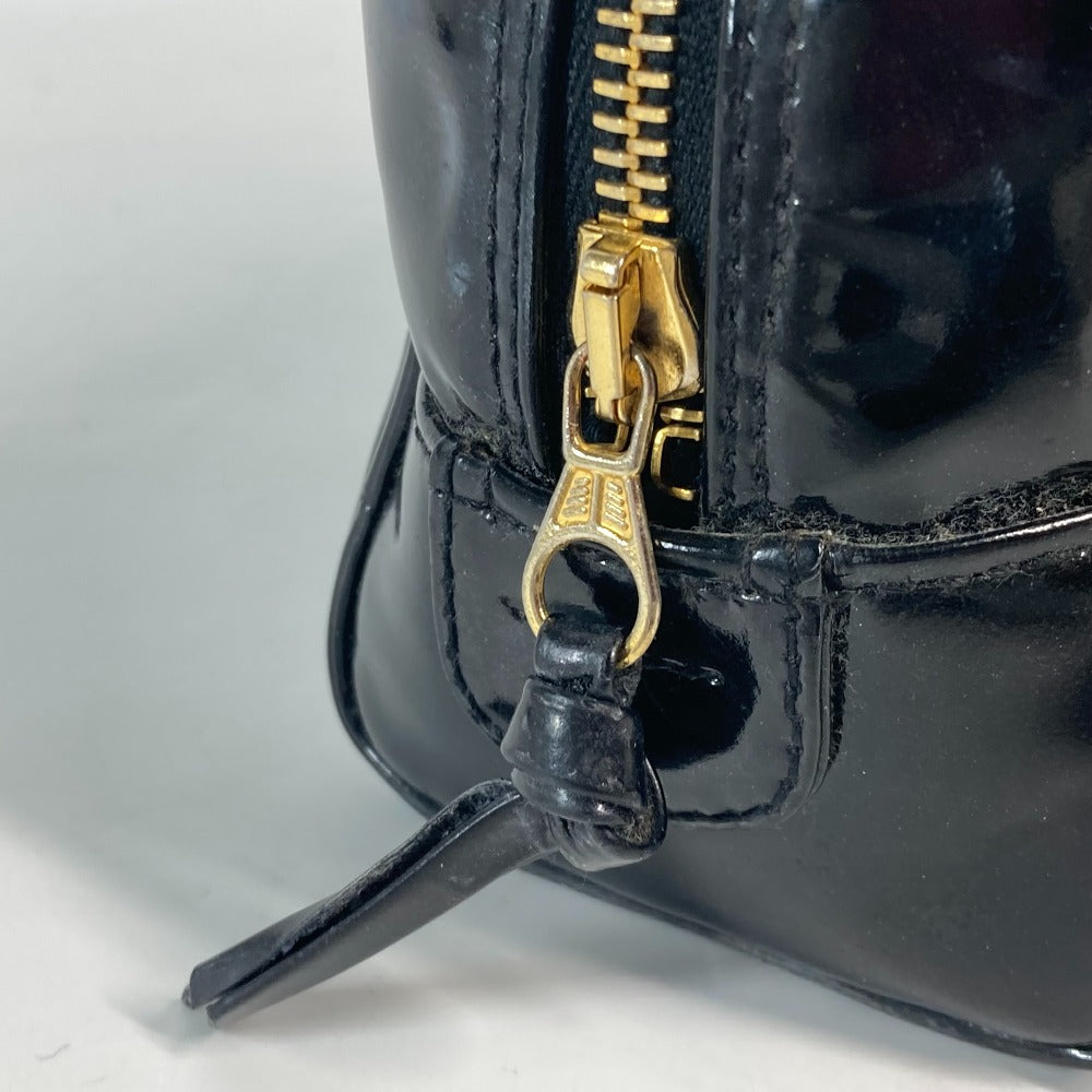 CHANEL コスメポーチ CC ココマーク メイクポーチ 化粧ポーチ エナメル レディース ブラック - brandshop-reference