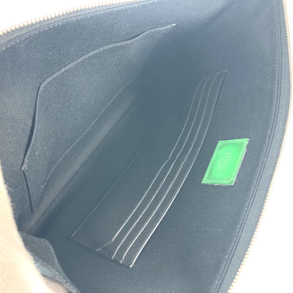 Berluti L字ファスナー ニノ ロゴ ポーチ カバン クラッチバッグ PVC/レザー メンズ グレー - brandshop-reference