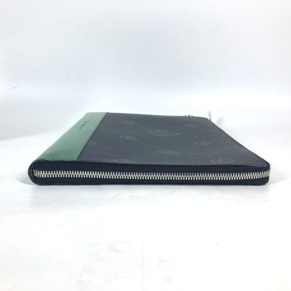 Berluti L字ファスナー ニノ ロゴ ポーチ カバン クラッチバッグ PVC/レザー メンズ グレー - brandshop-reference