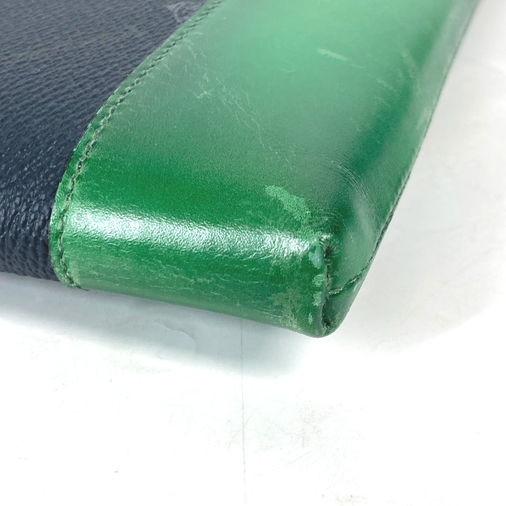 Berluti L字ファスナー ニノ ロゴ ポーチ カバン クラッチバッグ PVC/レザー メンズ グレー - brandshop-reference