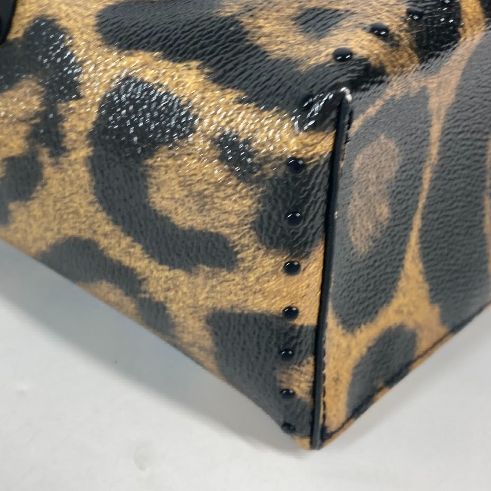 LOUIS VUITTON M43001 モノグラムリバース レオパード カメラボックス 2WAYバッグ ショルダーバッグ バニティバッグ バニティバッグ キャンバス レディース ブラウン