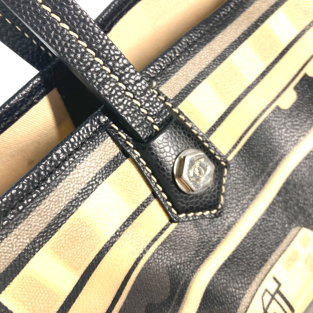CHANEL セントラルステーション カバン 肩掛け トートバッグ ショルダーバッグ PVC/レザー レディース ブラック - brandshop-reference