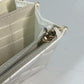 CHANEL Crossbody bag CC CC Mark Frill Chain Wallet Shoulder Bag Long Wallet Leather White/GoldHardware Used