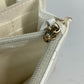 CHANEL Crossbody bag CC CC Mark Frill Chain Wallet Shoulder Bag Long Wallet Leather White/GoldHardware Used