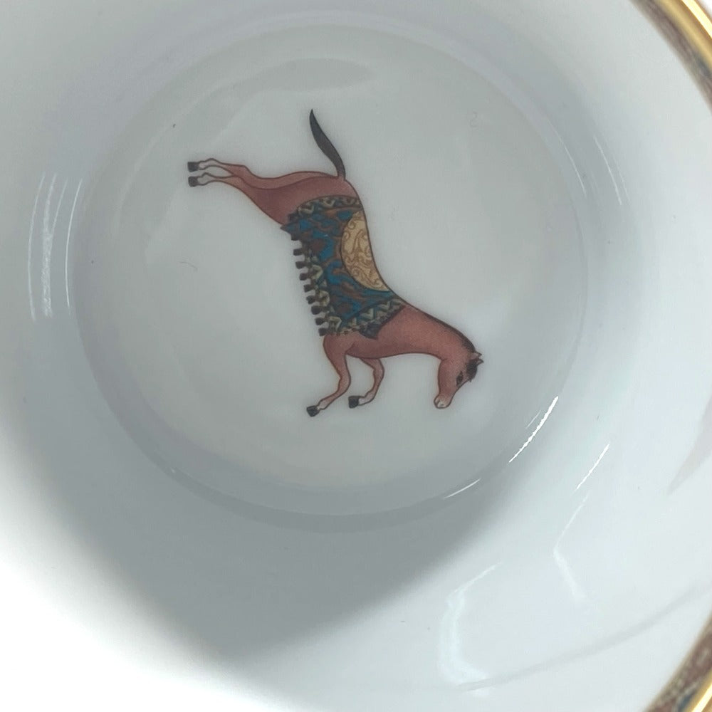 HERMES P009839P 食器 タンブラー コップ ゴブレット シュヴァルドリアン Cheval d'Orient マグカップ 陶器 レディース