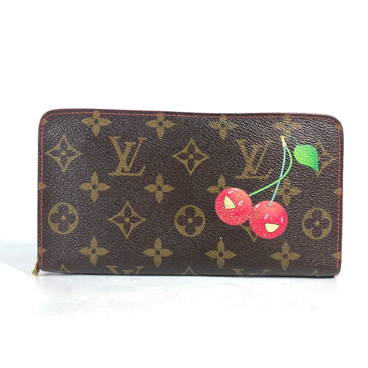 LOUIS VUITTON M95006 モノグラム チェリー 村上隆 ポルトモネ ジップ ラウンドファスナー 長財布 モノグラムキャンバス レディース