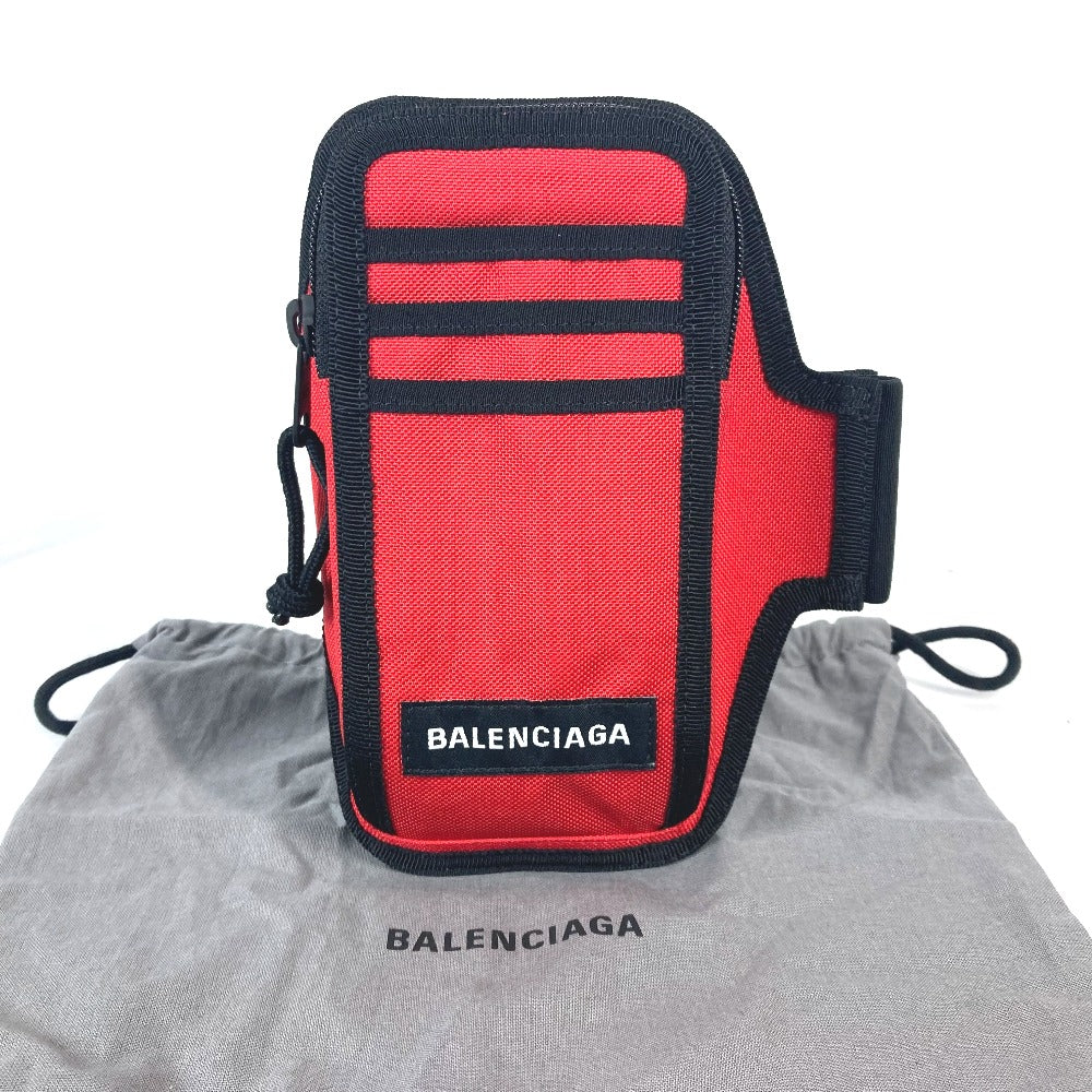 BALENCIAGA 6559472 エクスプローラー  Explorer Arm Phone Holder  ロゴ ブレスレット アームウォーマー フォンホルダー ポーチ ナイロン レディース