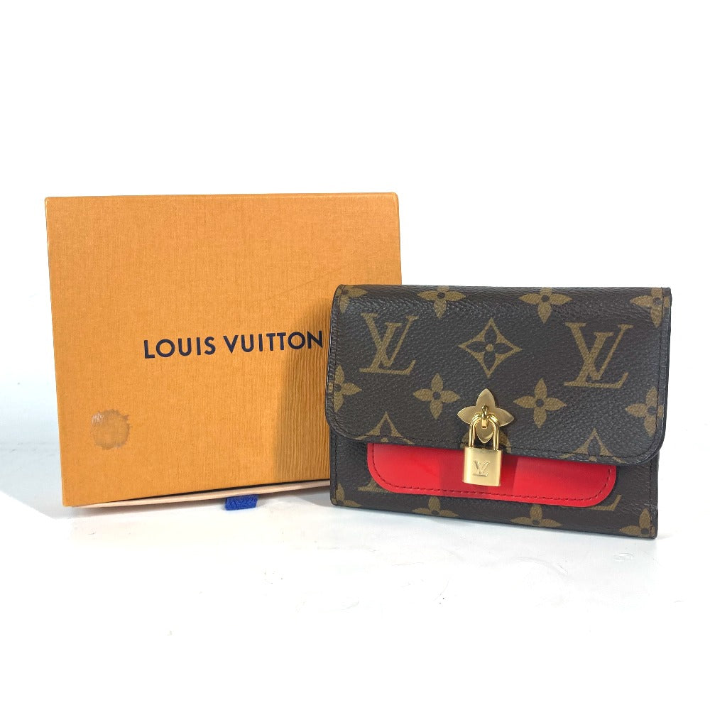 LOUIS VUITTON M62567 モノグラム ポルトフォイユ フラワー コンパクトウォレット 3つ折り財布 モノグラムキャンバス レディース