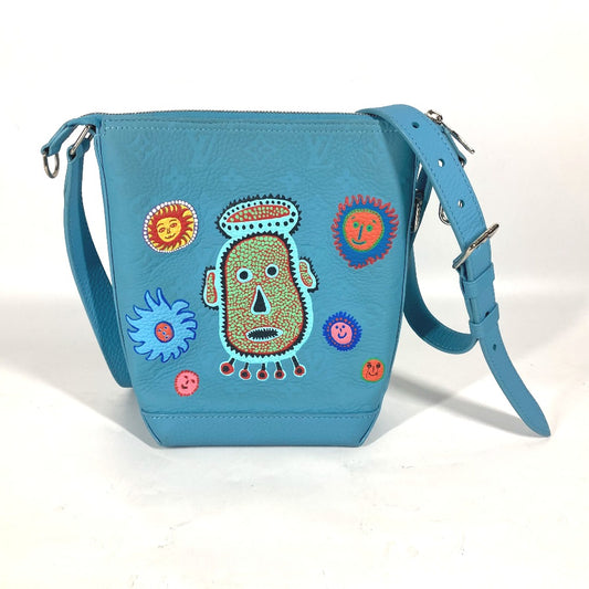 LOUIS VUITTON M21716 LV×YK Monogram Taurillon Hobo Cruiser Applique Bag Crossbody Pochette Shoulder Bag Taurillon Leather Unisex Blue