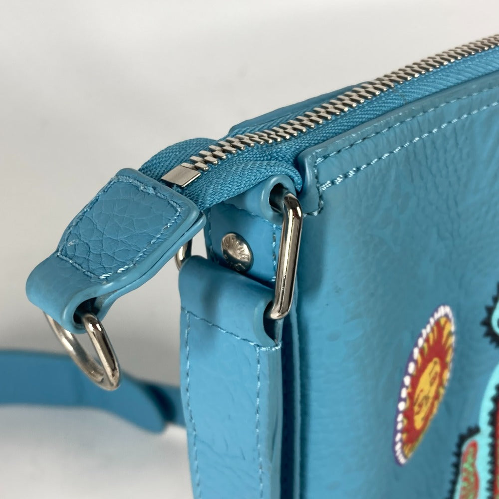 LOUIS VUITTON M21716 LV×YK モノグラムトリヨン ホーボー クルーザー アップリケ カバン 斜め掛け ポシェット ショルダーバッグ トリヨンレザー ユニセックス ブルー