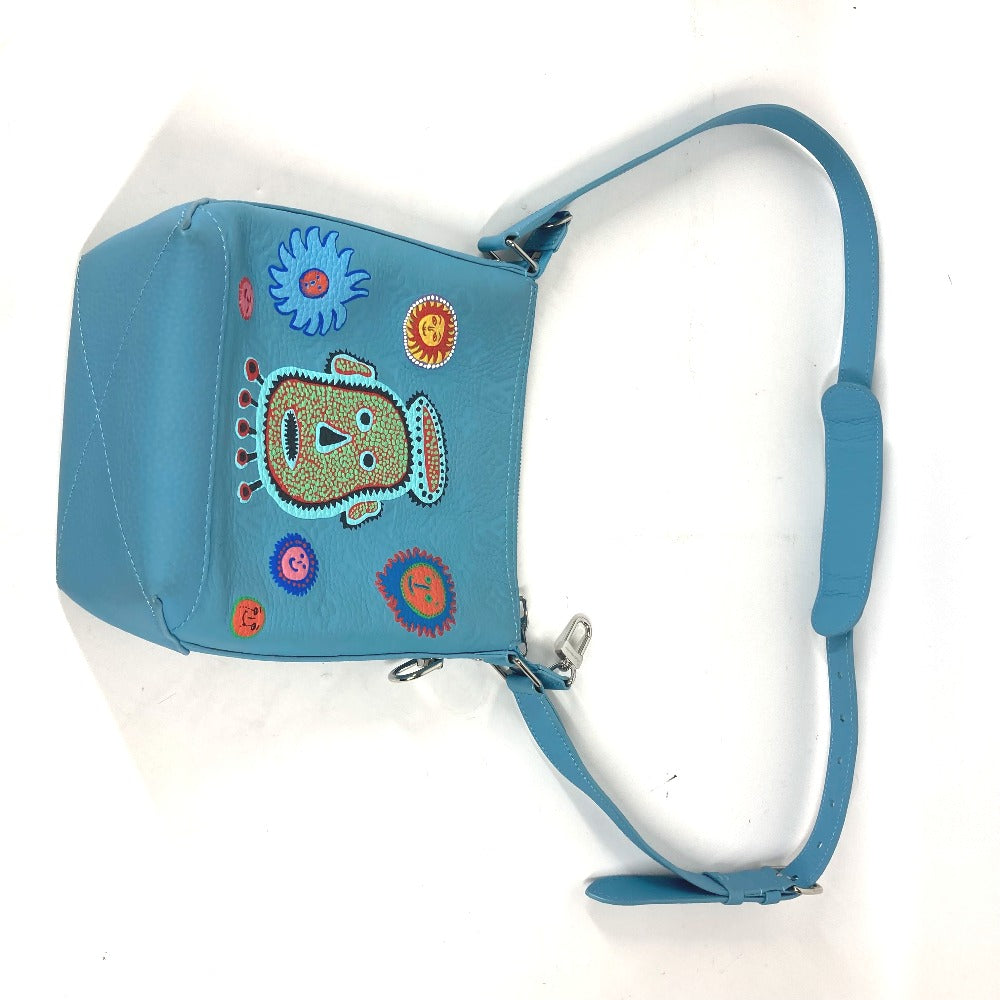 LOUIS VUITTON M21716 LV×YK モノグラムトリヨン ホーボー クルーザー アップリケ カバン 斜め掛け ポシェット ショルダーバッグ トリヨンレザー ユニセックス ブルー