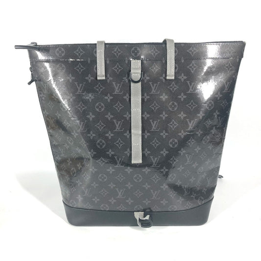 LOUIS VUITTON M43900  モノグラムエクリプス グレーズ ジップドトート リュックサック バックパック ハンドバッグ 2WAYバッグ トートバッグ ビニール メンズ