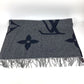 LOUIS VUITTON M77950 モノグラム マフラーモノグラム ジャイアント フリンジ マフラー カシミヤ ユニセックス ネイビー - brandshop-reference