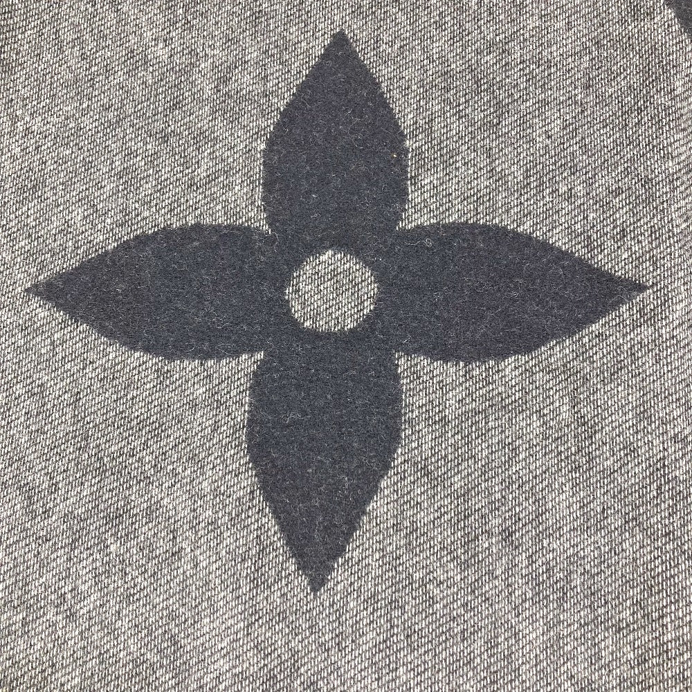 LOUIS VUITTON M77950 モノグラム マフラーモノグラム ジャイアント フリンジ マフラー カシミヤ ユニセックス ネイビー - brandshop-reference