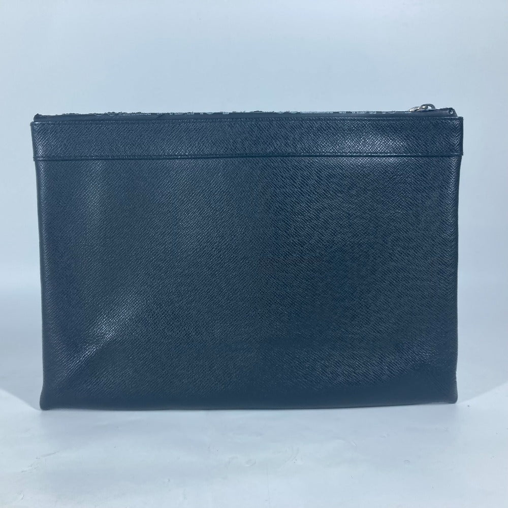 LOUIS VUITTON M30086 Taiga Pochette Apollo Pouch Bag Second Bag Clutch Bag Taiga Leather Men's Ardoise Black