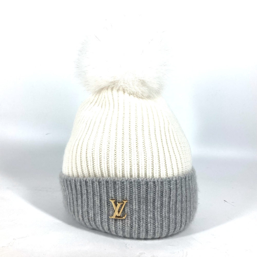 LOUIS VUITTON M79255 LV SKI ビーニー・LV コールド スパーク ビーニー 帽子 ニット帽 ニットキャップ ポンポン付き ニット帽 カシミヤ レディース