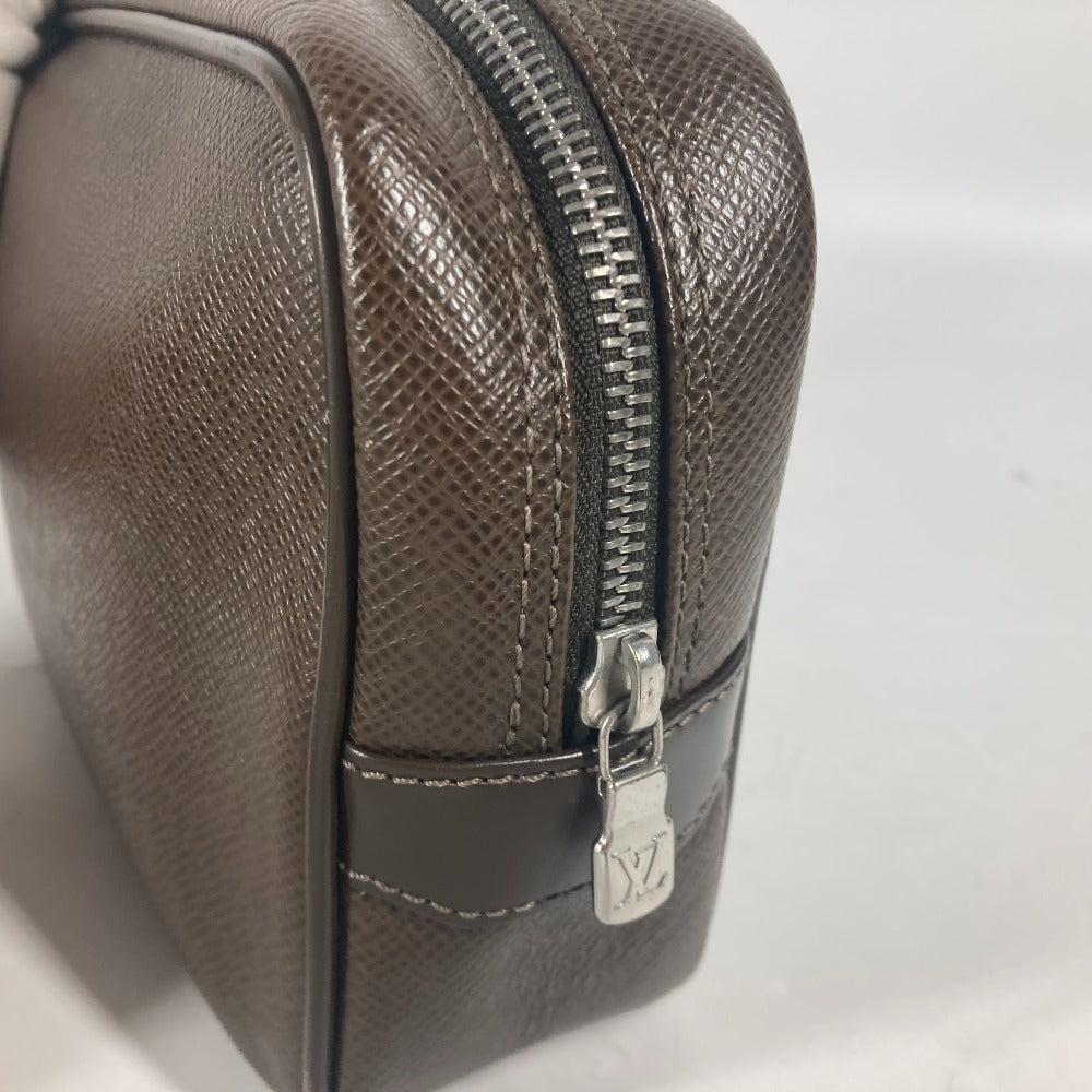 LOUIS VUITTON M30818 タイガ カルガ ストラップ付 クラッチバッグ セカンドバッグ タイガレザー メンズ