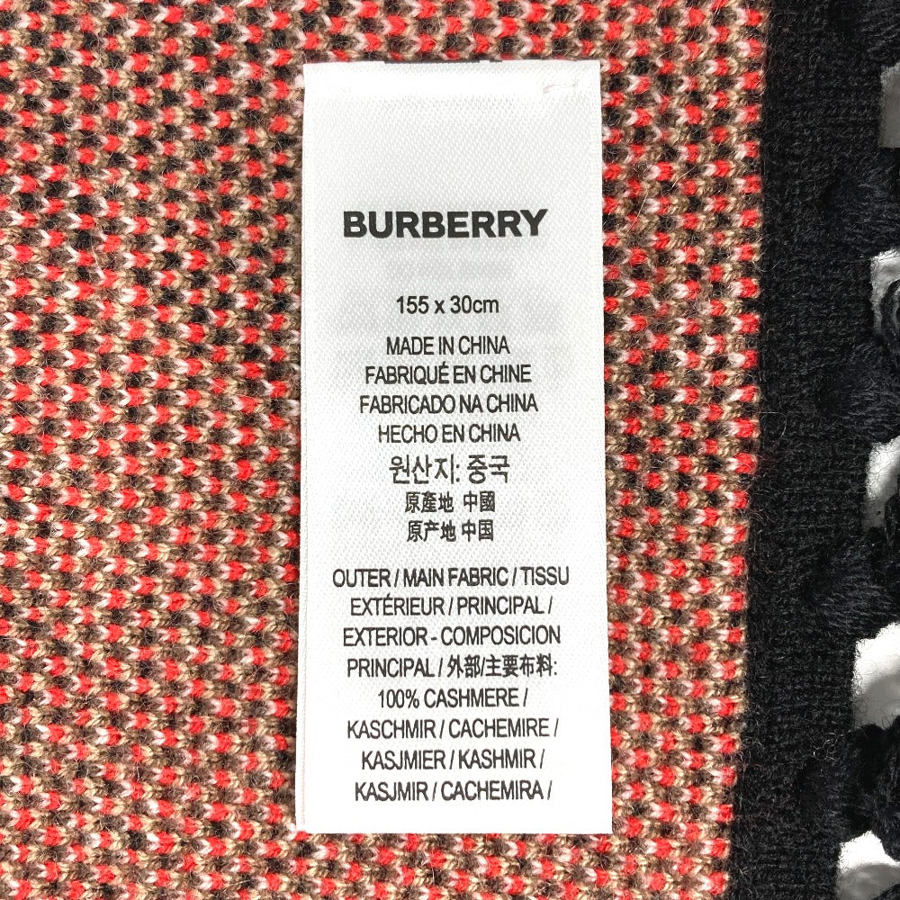 BURBERRY 8018615 TBロゴ フリンジ マフラー カシミヤ ユニセックス ブラウン