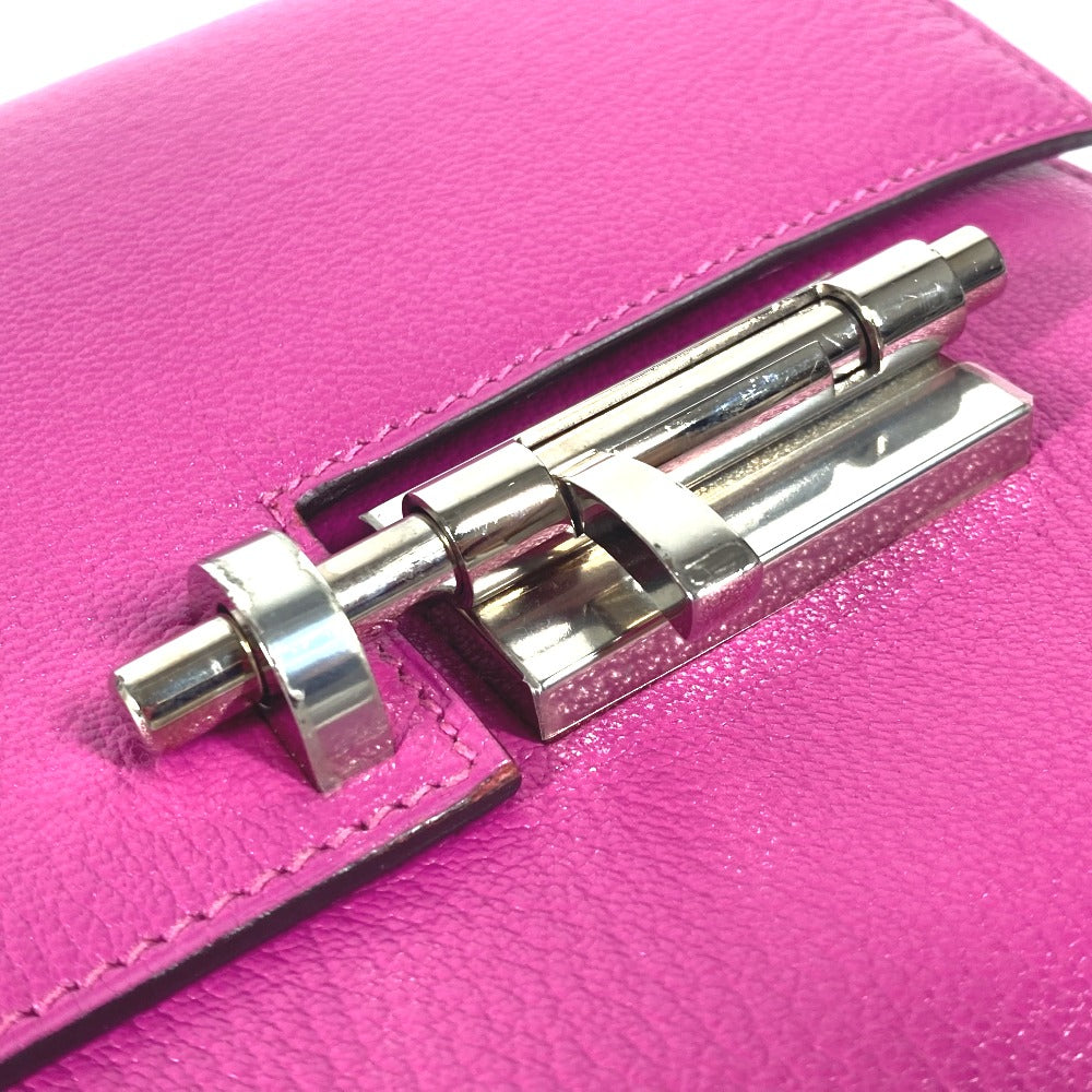 HERMES ヴェルー カバン ポーチ クラッチバッグ シェーブル レディース ローズパープル パープル - brandshop-reference