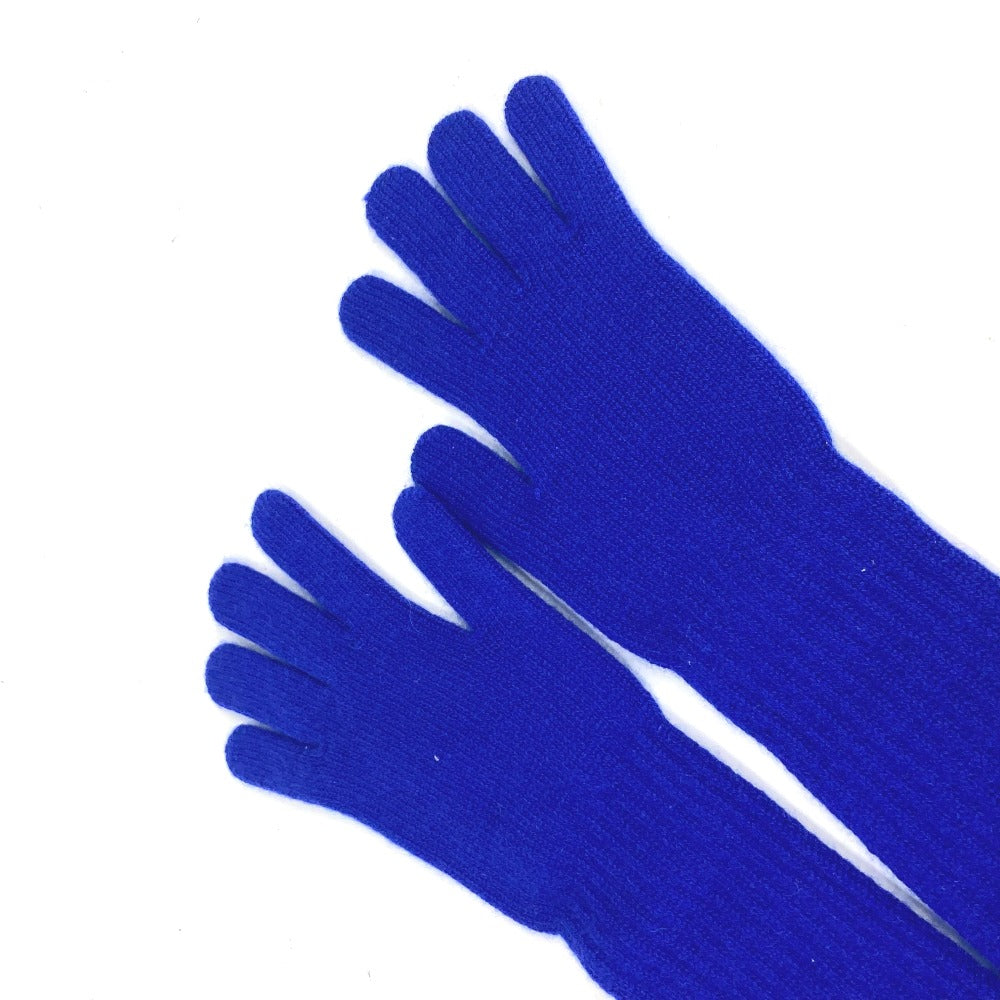 CHANEL ロンググローブ CC ココマーク アクセサリー 手袋 カシミヤ レディース ブルー - brandshop-reference