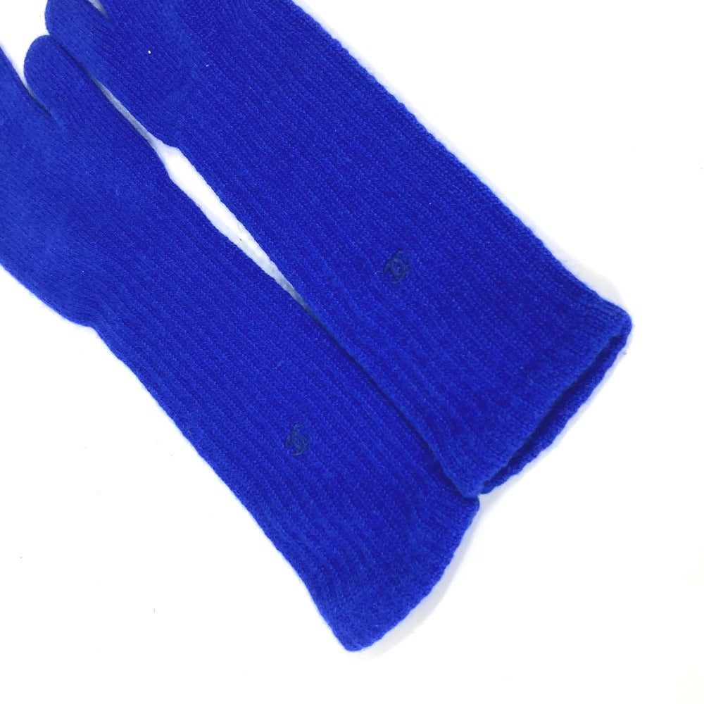 CHANEL ロンググローブ CC ココマーク アクセサリー 手袋 カシミヤ レディース ブルー - brandshop-reference