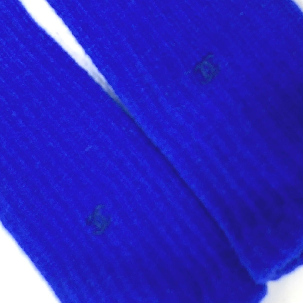 CHANEL ロンググローブ CC ココマーク アクセサリー 手袋 カシミヤ レディース ブルー - brandshop-reference