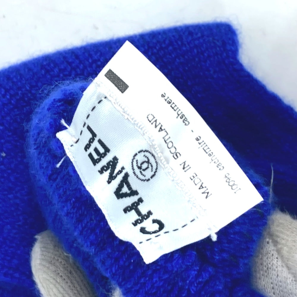 CHANEL ロンググローブ CC ココマーク アクセサリー 手袋 カシミヤ レディース ブルー - brandshop-reference