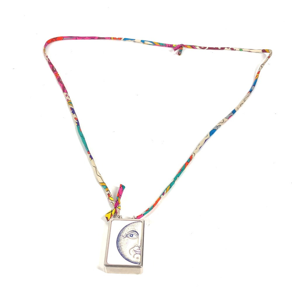 HERMES ボワット・ア・レーブ ムーンモチーフ 月 ピルケース アクセサリー ネックレス メタル レディース シルバー - brandshop-reference