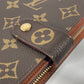 LOUIS VUITTON M61207 モノグラム ポルトパピエジップ コンパクトウォレット 2つ折り財布 モノグラムキャンバス レディース ブラウン