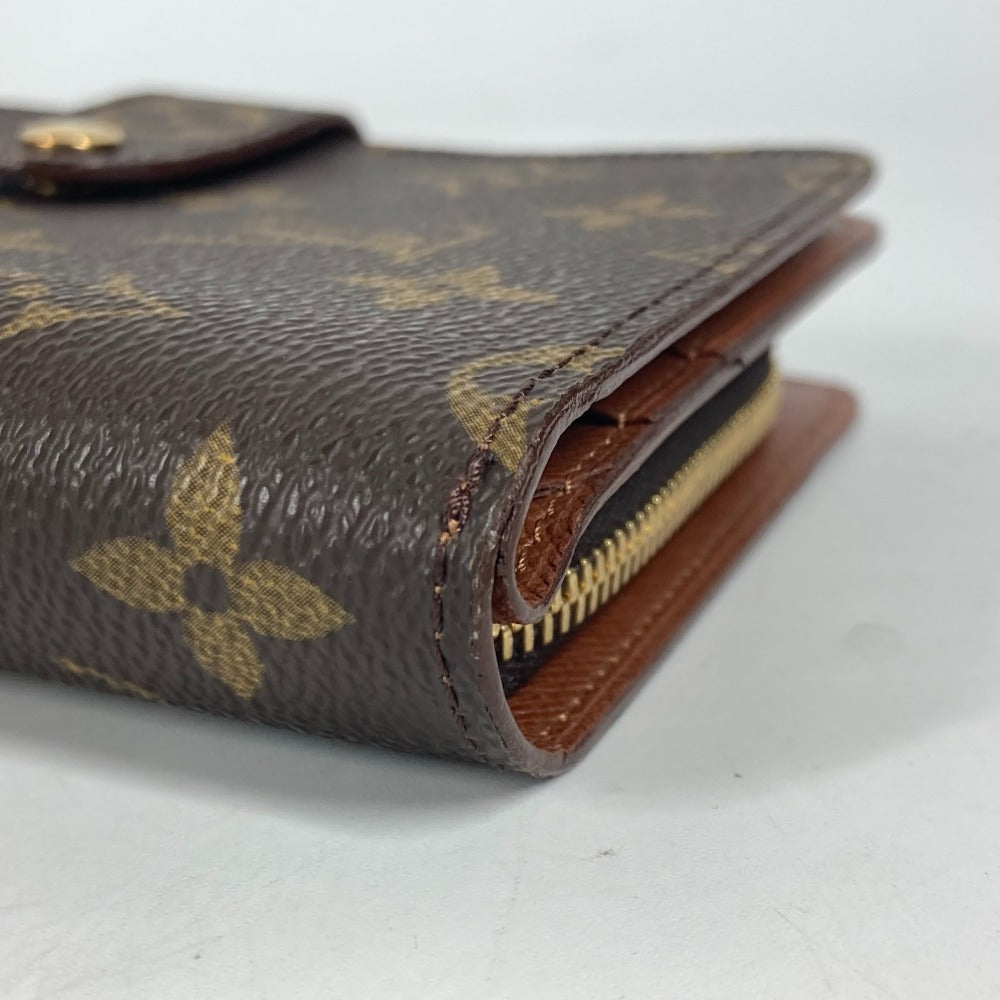 LOUIS VUITTON M61207 モノグラム ポルトパピエジップ コンパクトウォレット 2つ折り財布 モノグラムキャンバス レディース ブラウン