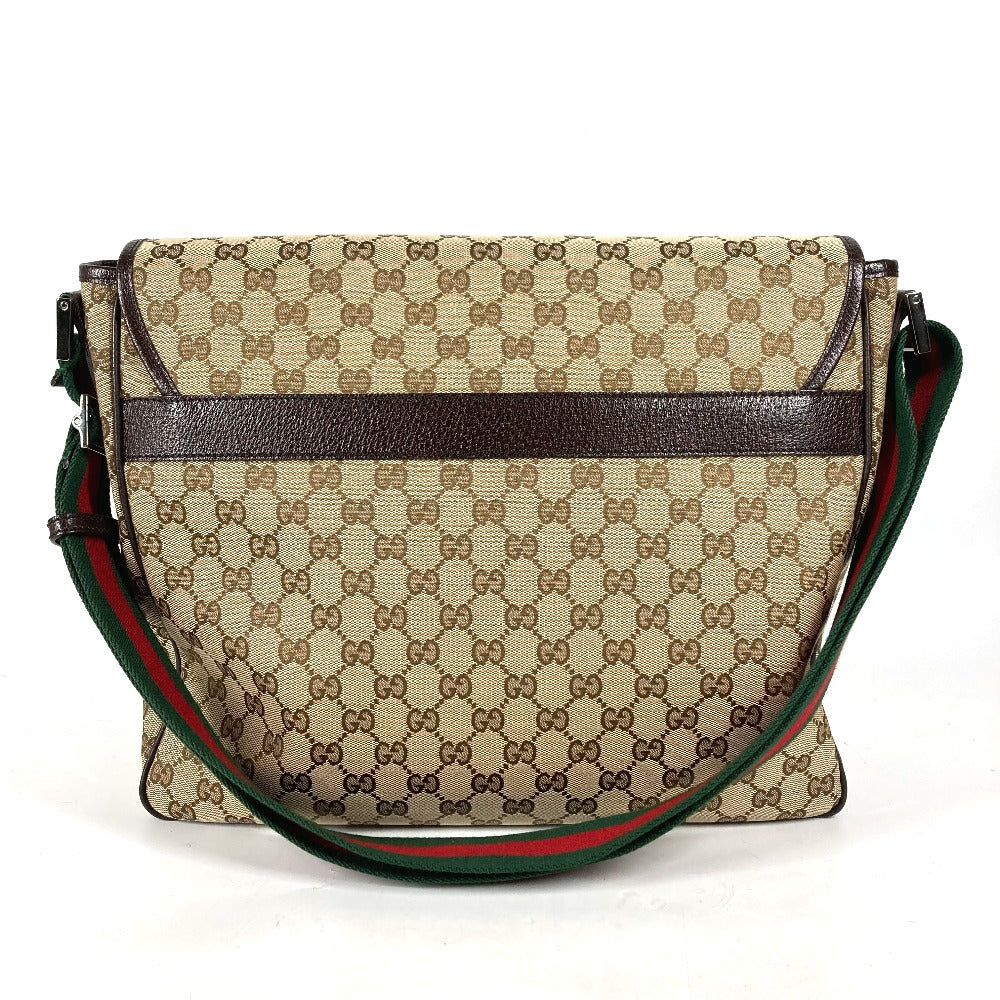 GUCCI 233052 GG シェリーライン 斜め掛け カバン 肩掛け ショルダーバッグ GGキャンバス/レザー ユニセックス ベージュ