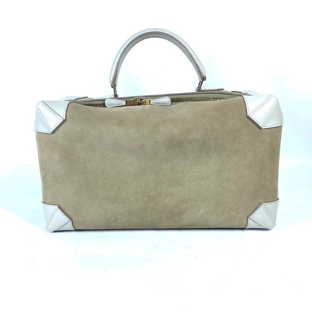 HERMES ハンドバッグ マキシボックス 36 カバン トラベルバッグ 旅行バッグ BOX ボストンバッグ シェーブル レディース グリスカイユ ベージュ - brandshop-reference