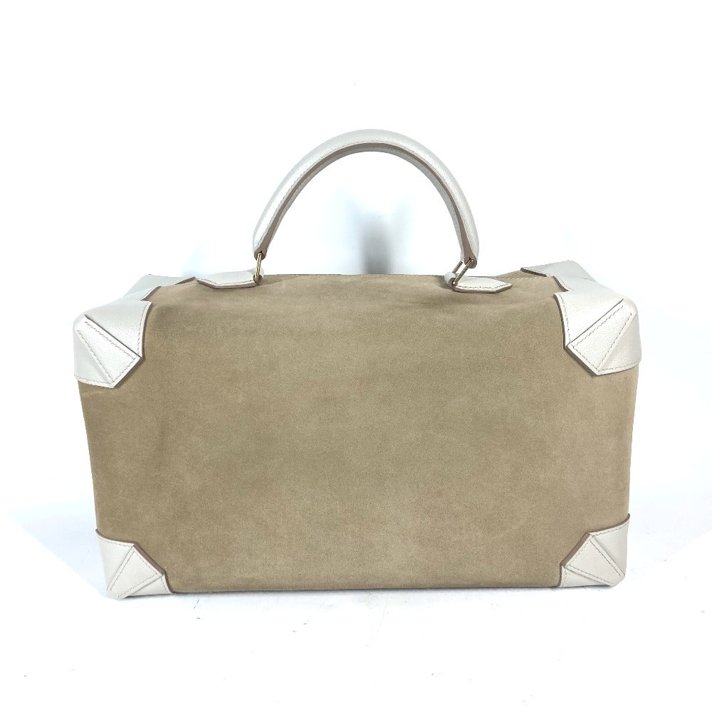 HERMES ハンドバッグ マキシボックス 36 カバン トラベルバッグ 旅行バッグ BOX ボストンバッグ シェーブル レディース グリスカイユ ベージュ - brandshop-reference