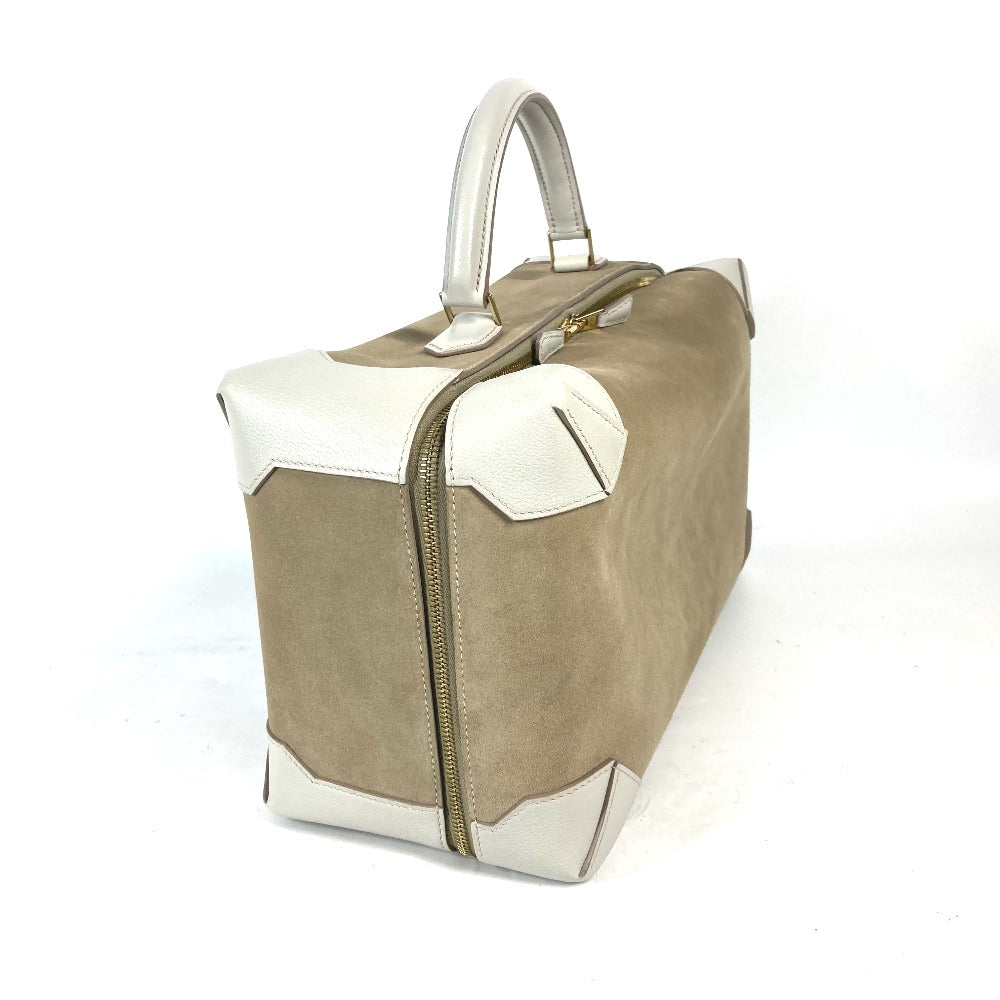 HERMES ハンドバッグ マキシボックス 36 カバン トラベルバッグ 旅行バッグ BOX ボストンバッグ シェーブル レディース グリスカイユ ベージュ - brandshop-reference