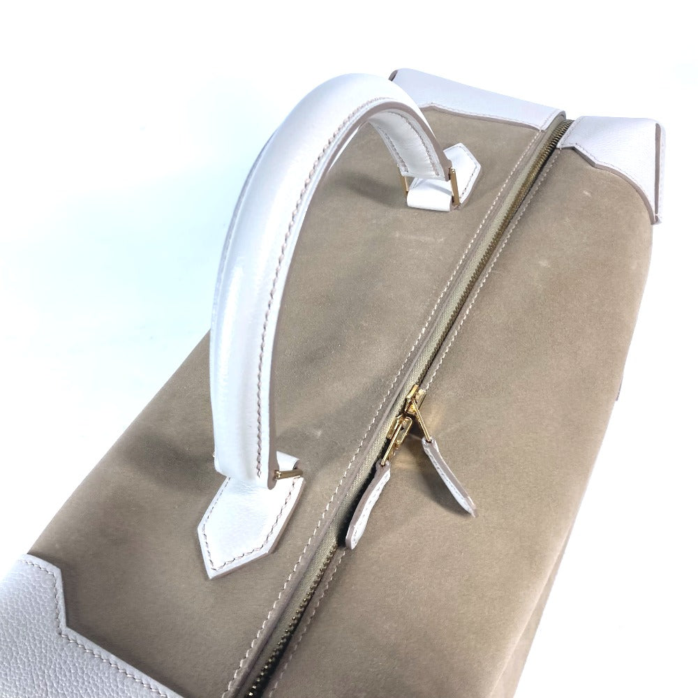 HERMES ハンドバッグ マキシボックス 36 カバン トラベルバッグ 旅行バッグ BOX ボストンバッグ シェーブル レディース グリスカイユ ベージュ - brandshop-reference