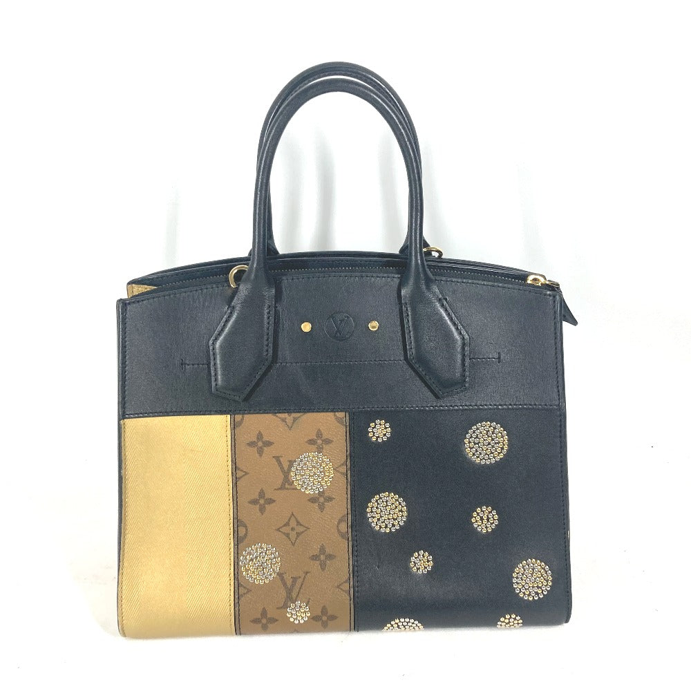 LOUIS VUITTON M43406 モノグラムリバース  シティスティーマーMM カバン トートバッグ 2WAYバッグ ショルダーバッグ 肩掛け ハンドバッグ モノグラムリバースキャンバス レディース ブラック