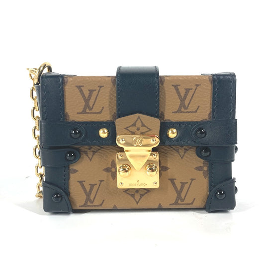 LOUIS VUITTON  R98571  モノグラム・リバース エッセンシャル・トランク バッグチャーム チェーン バッグチャーム モノグラムリバースキャンバス レディース ブラウン