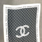 CHANEL 大判 ロゴ ポーチ付き  インテリア ひざかけ ブランケット ウール レディース ブラック - brandshop-reference