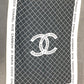 CHANEL 大判 ロゴ ポーチ付き  インテリア ひざかけ ブランケット ウール レディース ブラック - brandshop-reference