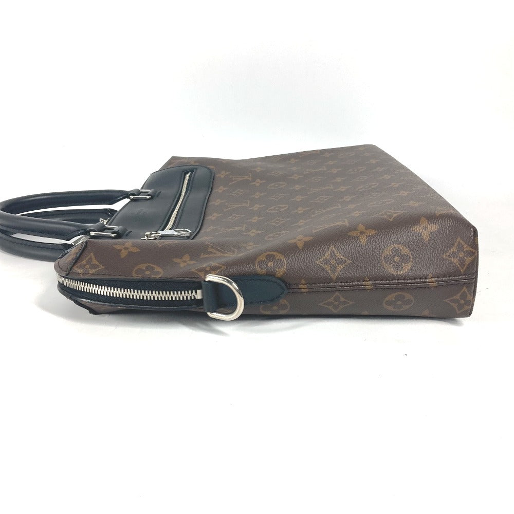 LOUIS VUITTON M54019 モノグラムマカサー ポルトドキュマンジュール PDJ 2WAYバッグ ショルダーバッグ トートバッグ ハンドバッグ ビジネスバッグ モノグラムマカサーキャンバス メンズ ブラウン - brandshop-reference