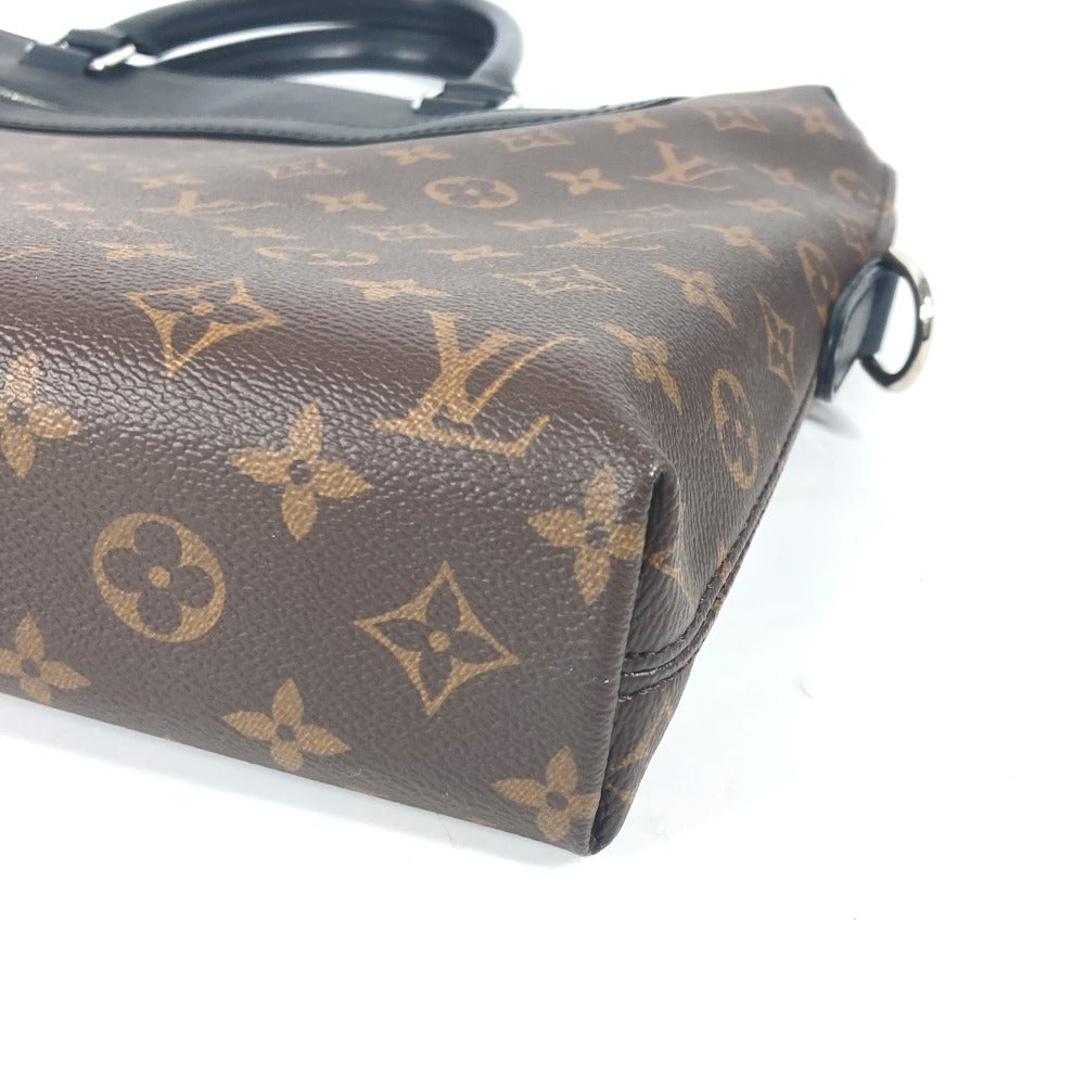 LOUIS VUITTON M54019 モノグラムマカサー ポルトドキュマンジュール PDJ 2WAYバッグ ショルダーバッグ トートバッグ ハンドバッグ ビジネスバッグ モノグラムマカサーキャンバス メンズ ブラウン