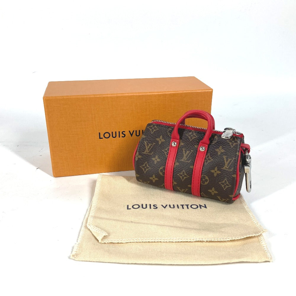 LOUIS VUITTON M01521 モノグラム キーホルダー・ポーチ ミニ キーポル バッグチャーム キーホルダー モノグラムキャンバス レディース レッド