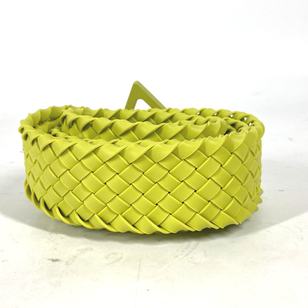 BOTTEGA VENETA 691232 トリアングル 三角 イントレチャート ズボン用ベルト ベルト ラバー ユニセックス キゥイ ライトグリーン系