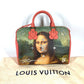 LOUIS VUITTON M43372 マスターズコレクション スピーディ30 モナ リザ ミニボストンバッグ カバン ハンドバッグ レザー/PVC レディース ピンク