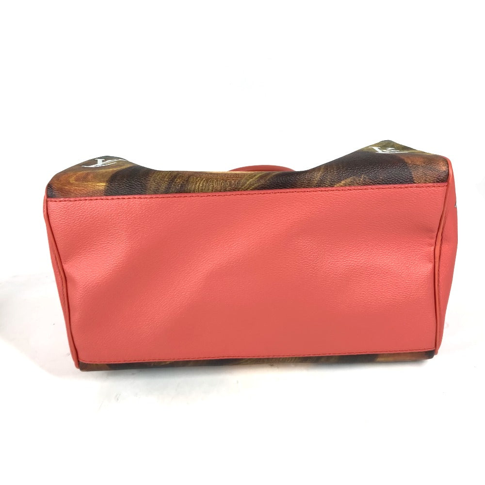 LOUIS VUITTON M43372 マスターズコレクション スピーディ30 モナ リザ ミニボストンバッグ カバン ハンドバッグ レザー/PVC レディース ピンク