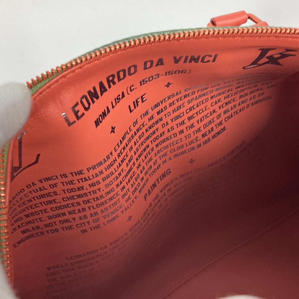 LOUIS VUITTON M43372 マスターズコレクション スピーディ30 モナ リザ ミニボストンバッグ カバン ハンドバッグ レザー/PVC レディース ピンク