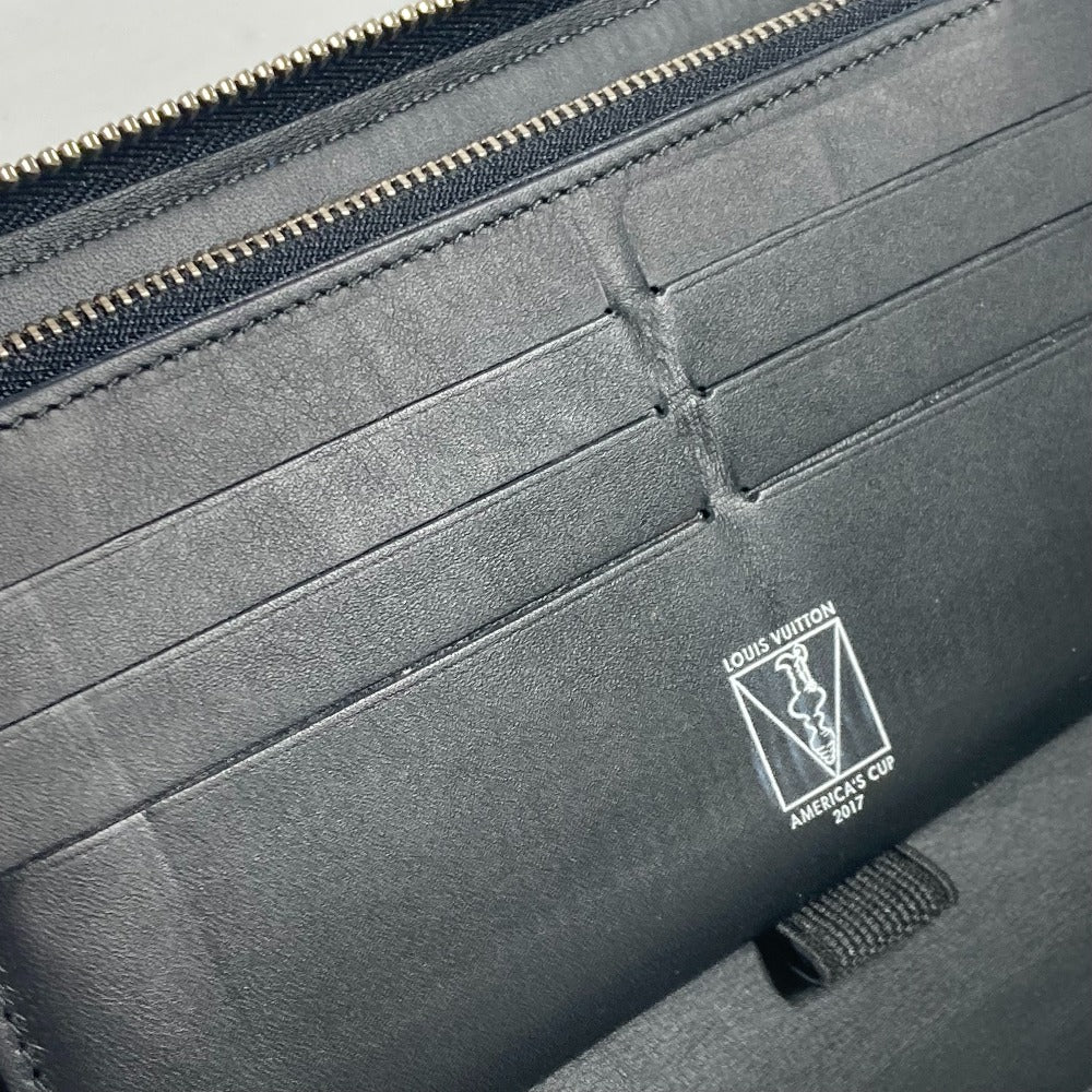 LOUIS VUITTON N41631 アメリカズカップ限定 ダミエグラフィット ジッピーオーガナイザー ロングウォレット ラウンドファスナー 長財布 ダミエグラフィットキャンバス ユニセックス ブラック